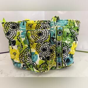 Vera Bradley Little Mandy Shoulder Tote - Limes Up Pattern